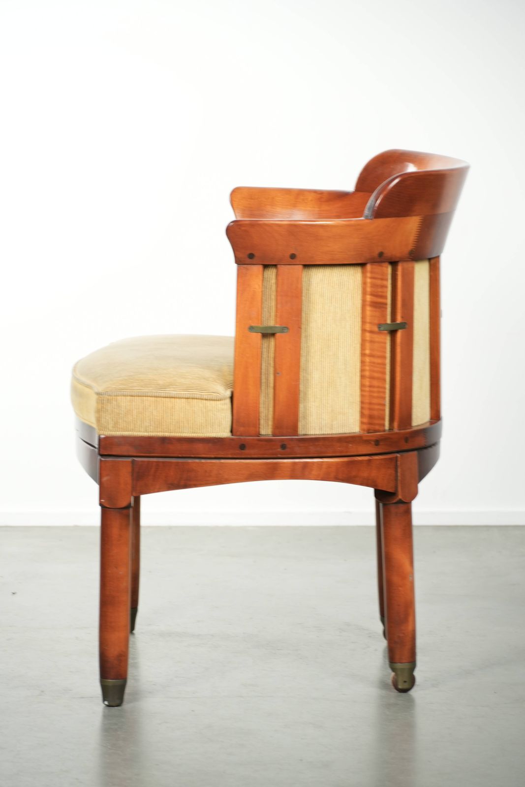 Beautiful Schuitema Design Occasional/Desk/Dining Chair From The Shaker Series, With A Wooden Frame And Luxurious Yellow Fabric Upholstery. photo 466.0