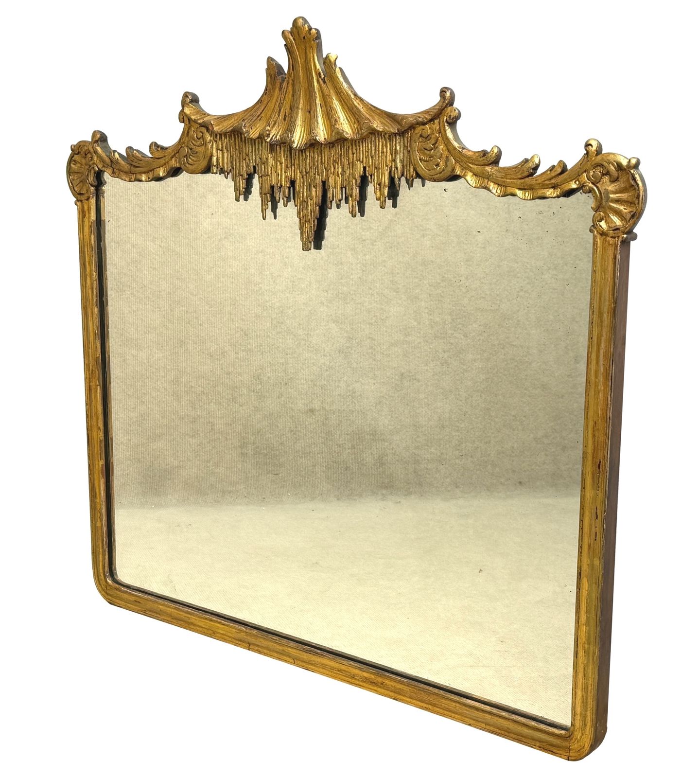 photo furniture Miroir mural en bois doré et gesso sculpté, fin du XIXe siècle (Angleterre, vers 1880)