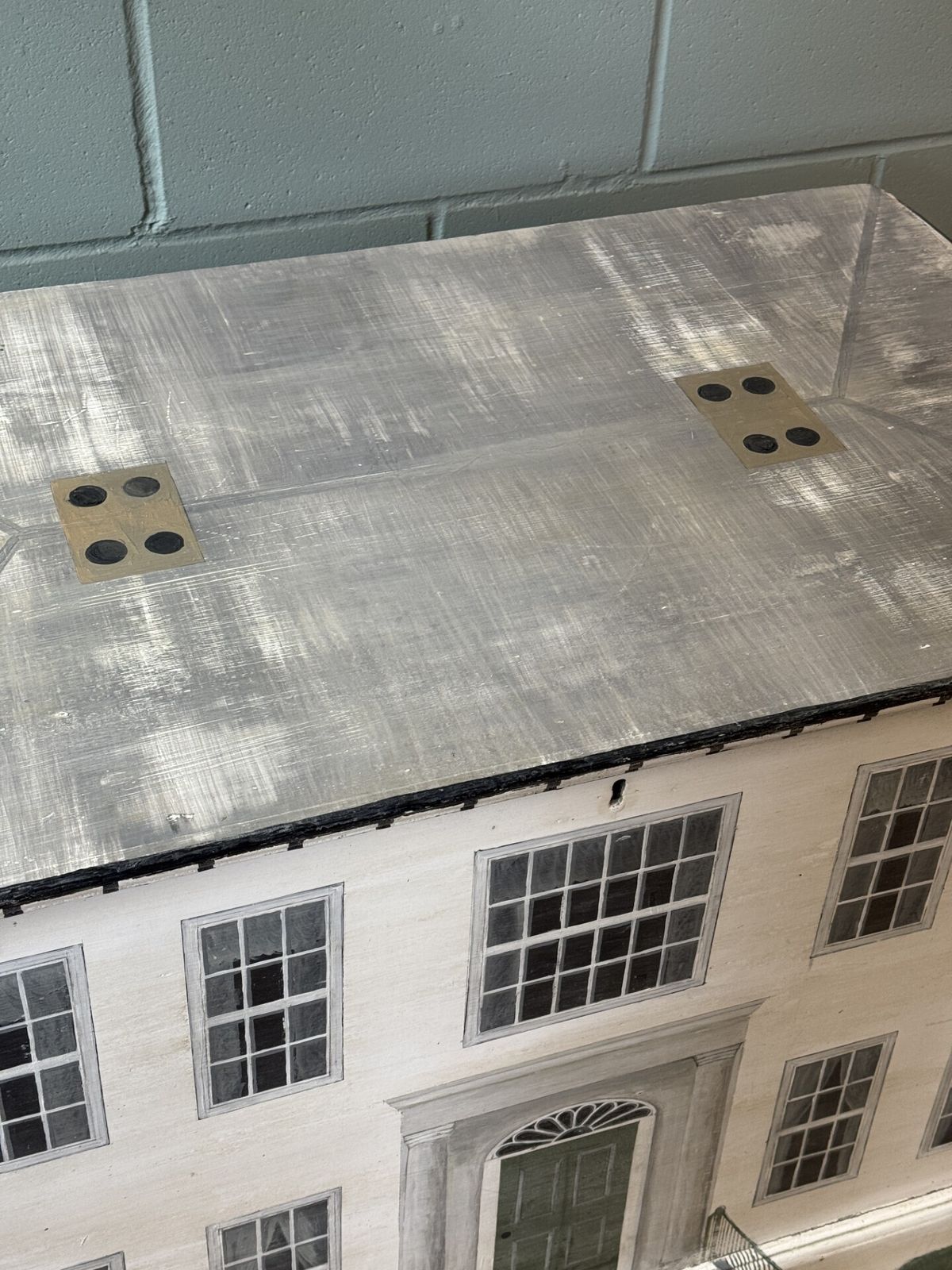 A Victorian Blanket Box Painted In The Style Of A Country Manor House photo 1995.0