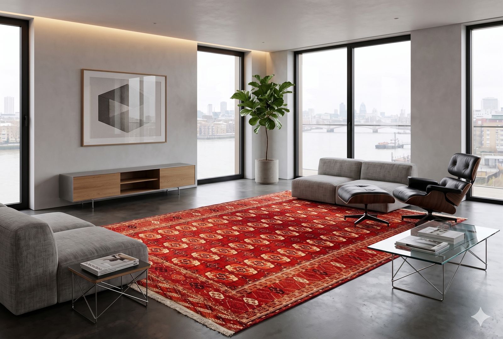Antique Turkman Carpet 310x220cm photo buy