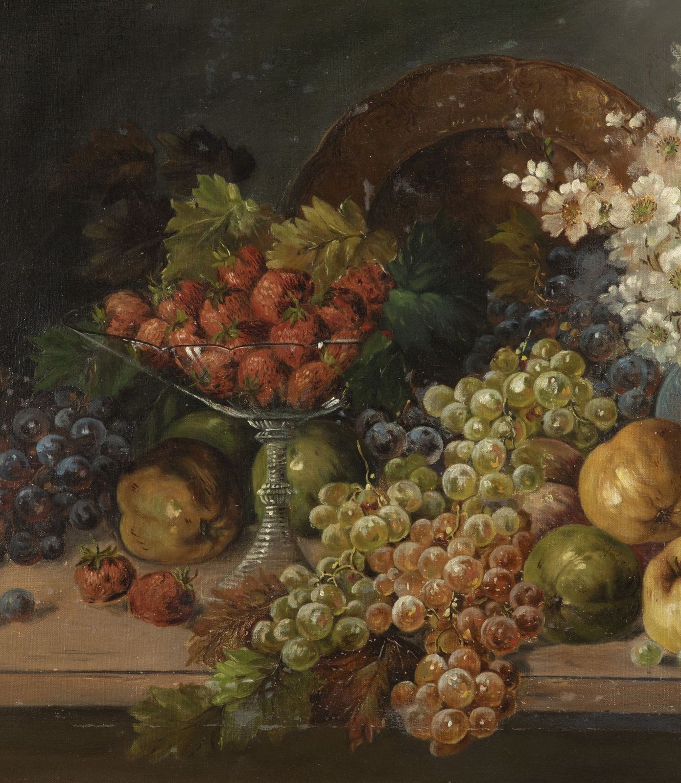 Early 20th Century English Still Life Oil On Canvas Painting photo buy