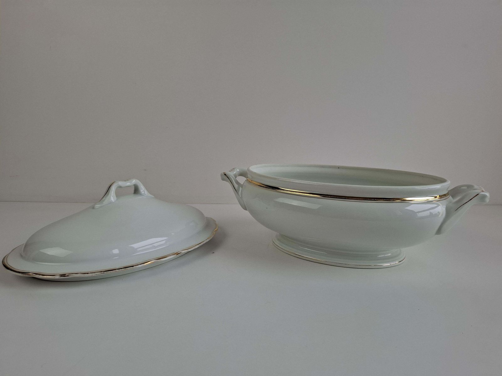 Home Decor 1930s Czechoslovak Art Deco Porcelain Soup Tureen By Duchcov Eduard Eichler photo