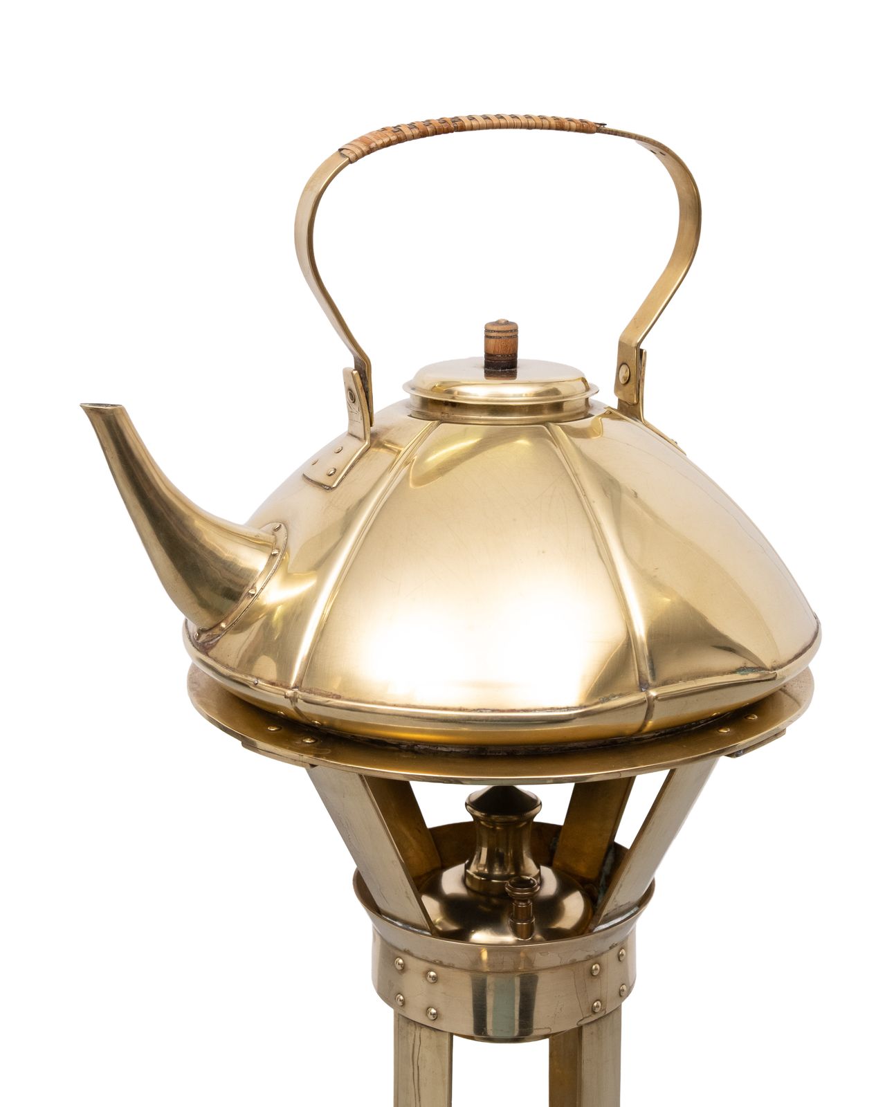 Amsterdam School Jan Eisenloeffel Spirit Kettle On Stand 1905 Holland photo Woonaccessoires