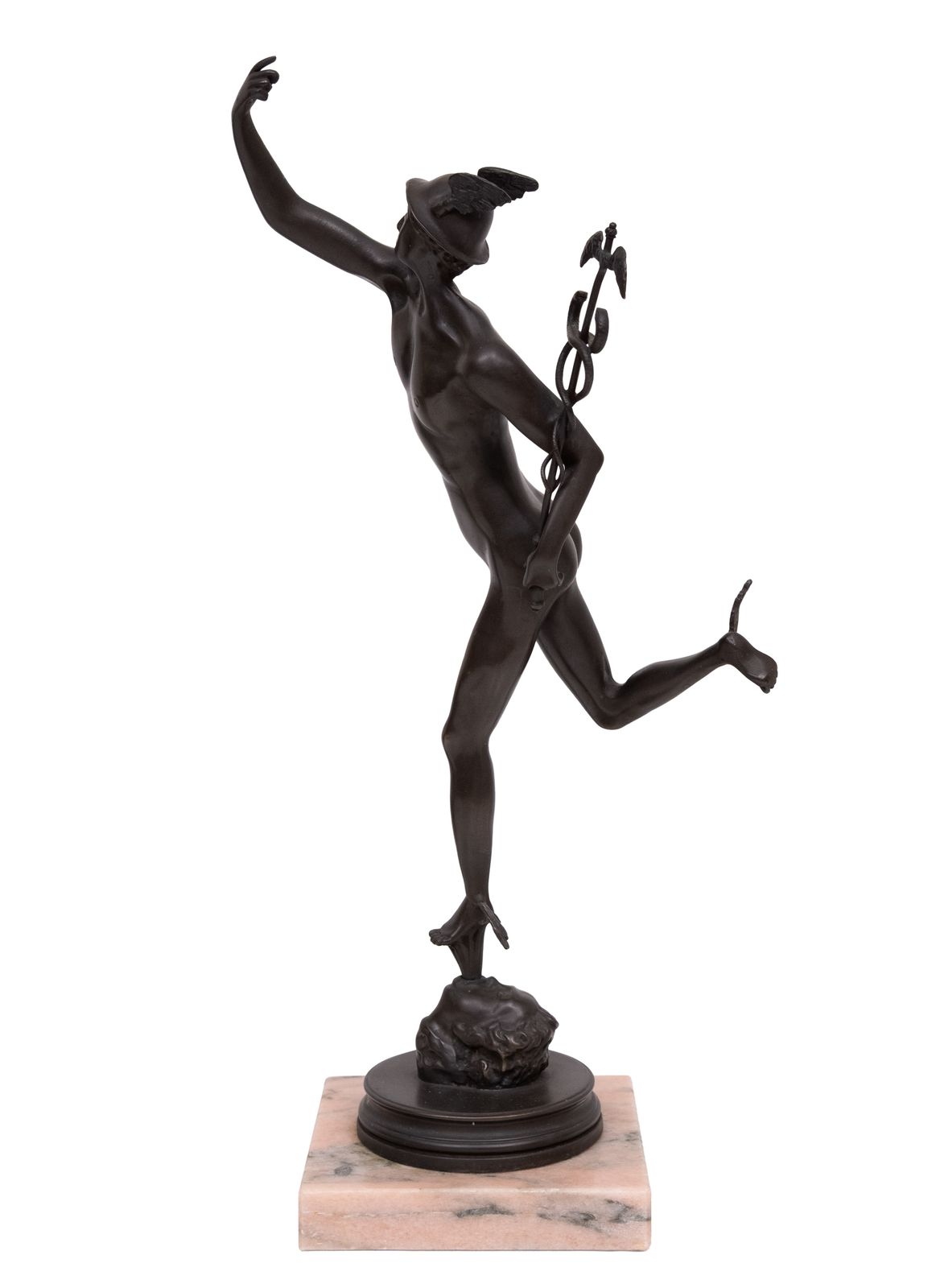 Italian Bronze Sculpture Of Mercury/Hermes After Giambologna