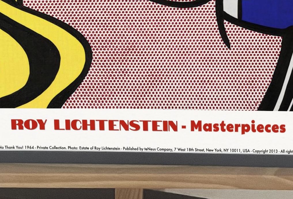 Roy Lichtenstein – No Thank You | Framed Pop Art Print photo 750.0