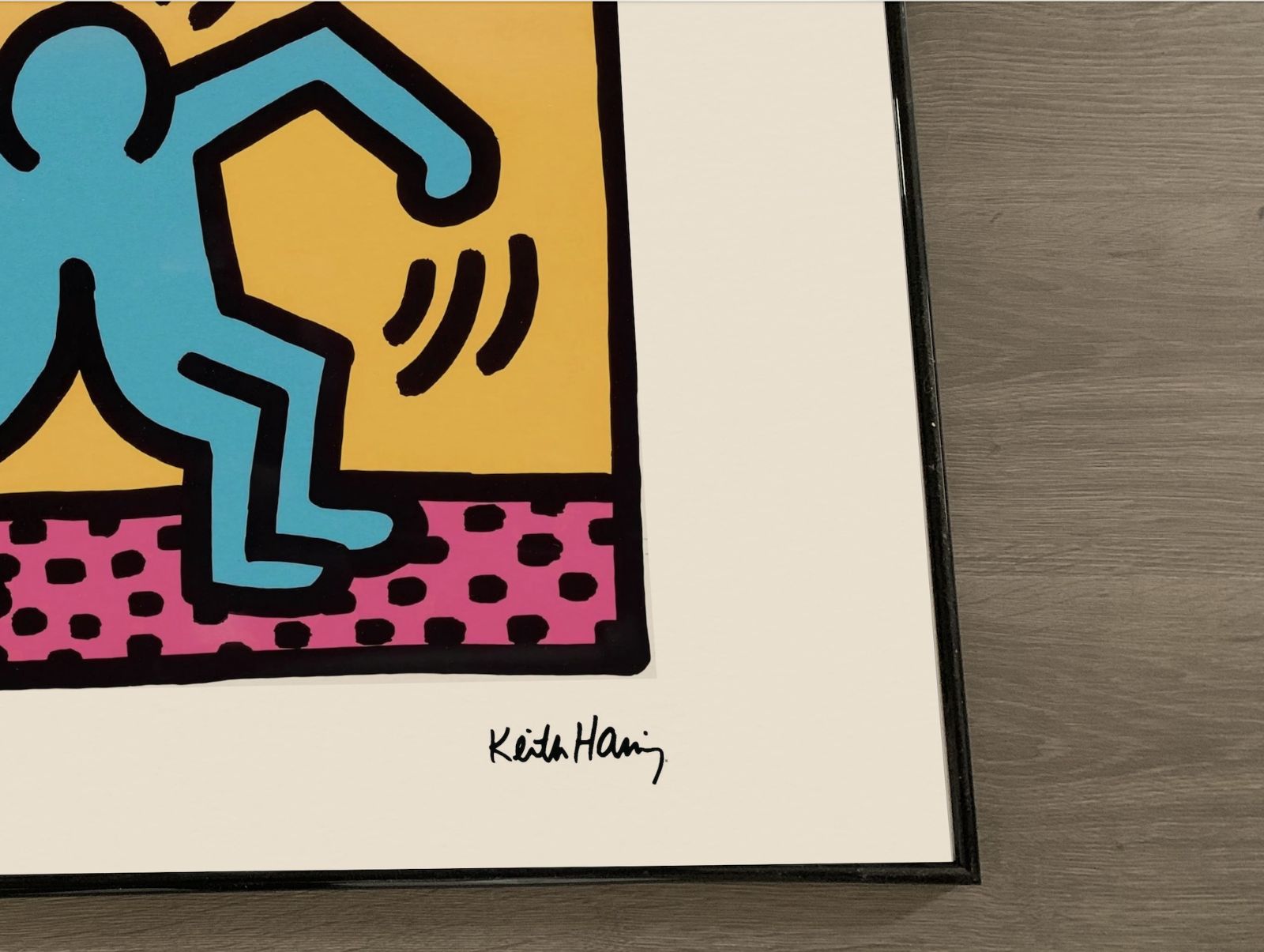 Keith Haring – Pop Shop “Little Dance” Framed Archival Print | Ready To Hang photo furniture