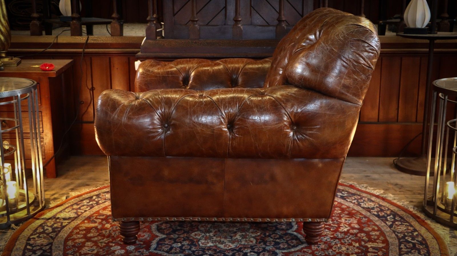 Stunning Timothy Oulton Heritage Cigar Club Leather Armchair Antique Whisky 🚚🚚 photo vintage