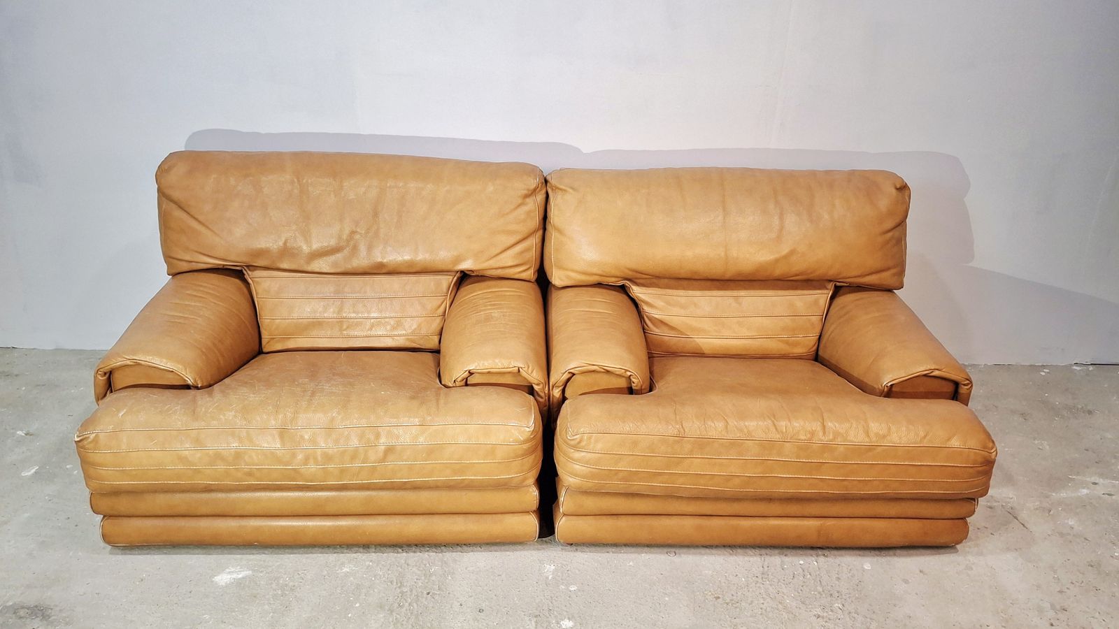 70s Italian Lounge Leather Chair 1 Of 2
