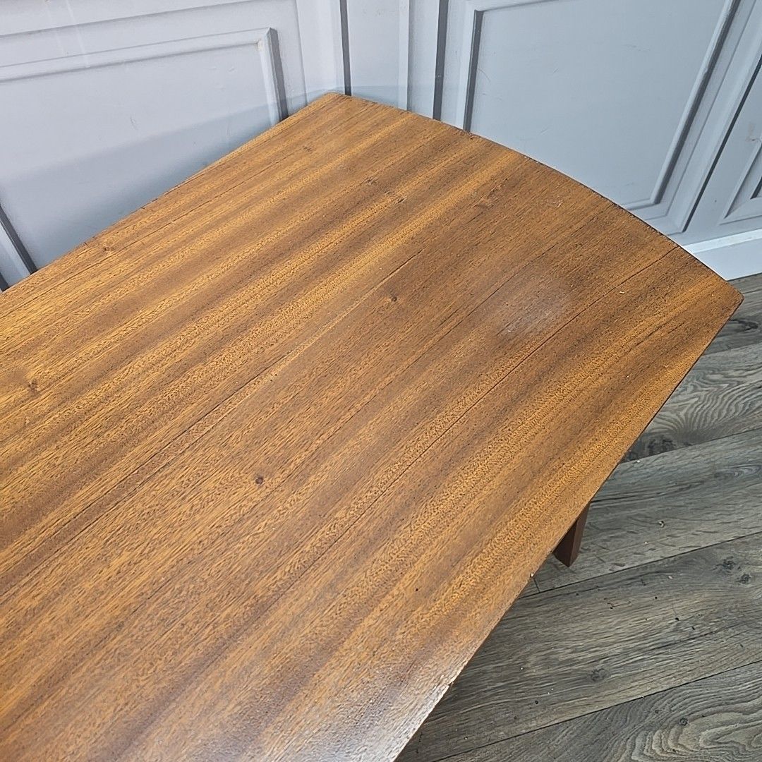 Vintage Coffee Table Danish Inspired  Atomic Sputnik Mid Century Teak Wooden photo vinterior