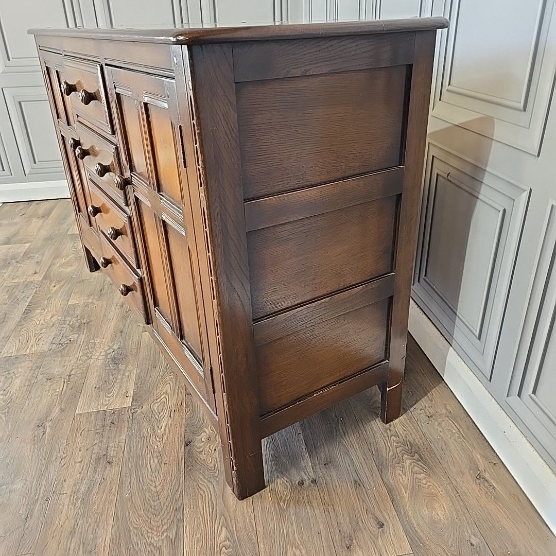Vintage Ercol Sideboard Old Colonial Dresser Model 282 Traditional Finish Elm photo vintage