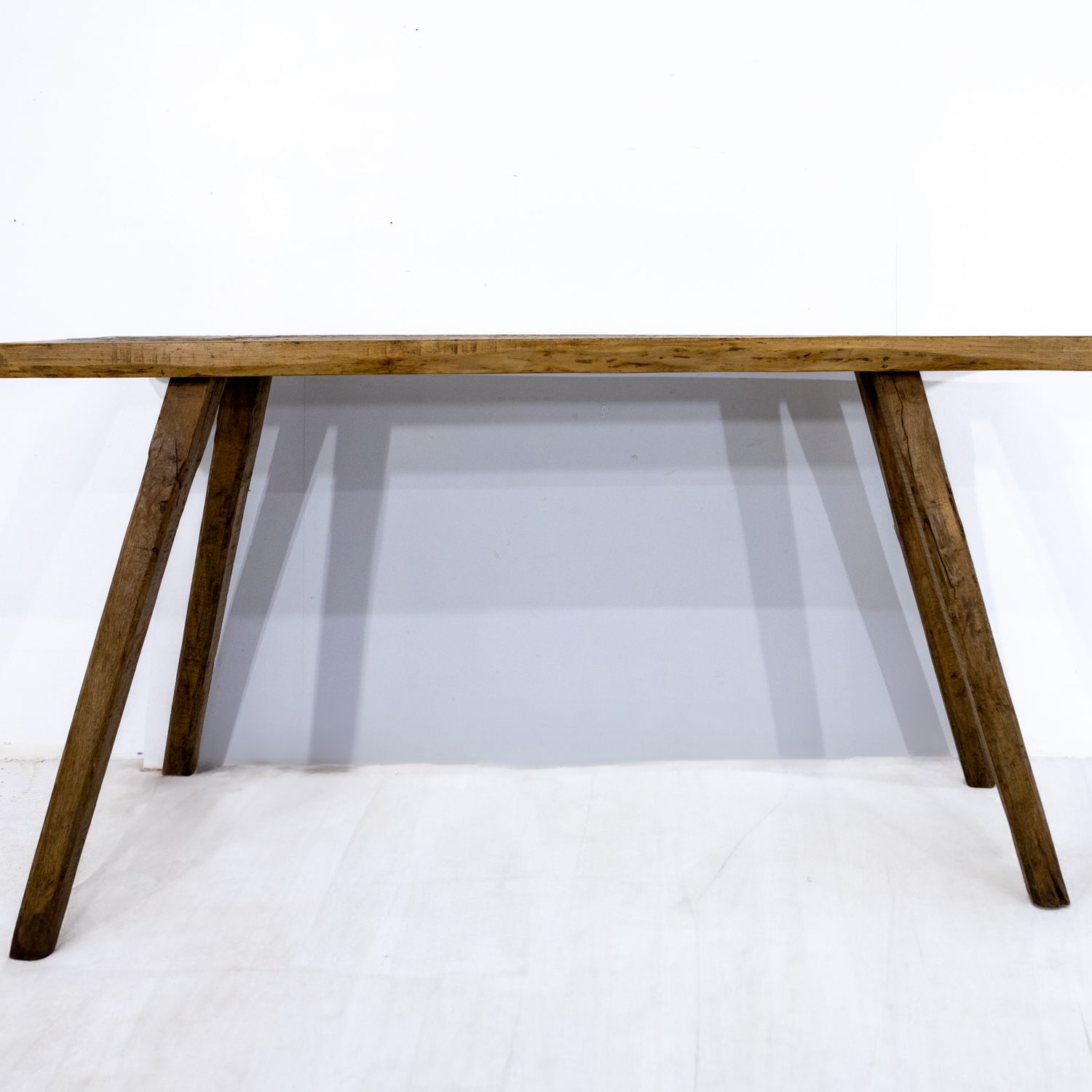 Rustic French Butchers Block Console Table Rwi 28 photo 619.0