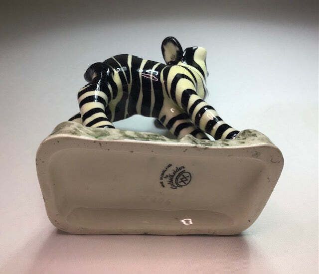 photo furniture Art Deco Ceramics Goldscheider. Goldscheider's Vintage Zebra (1940s)