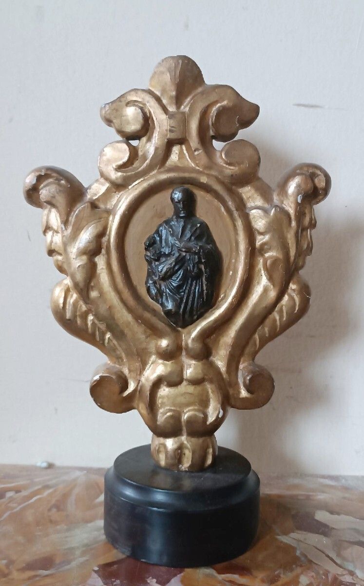 End Piece Of An Antique 18th Century Italian Pastoral Staff photo furniture