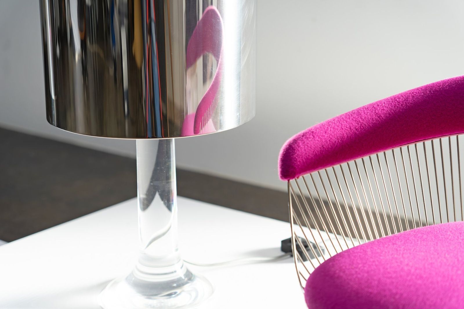 Acrylic Glass Table Lamps By Luigi Massoni For Guzzini, Italy, 1970s, Set Of 2 photo 3732.0