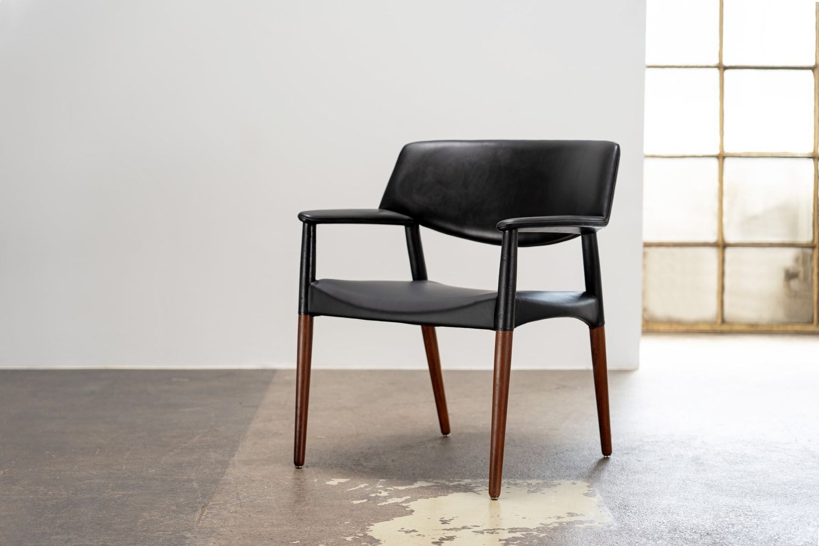 Leather Armchair By Ejnar Larsen And Aksel Bender Madsen For Willy Beck, 1949