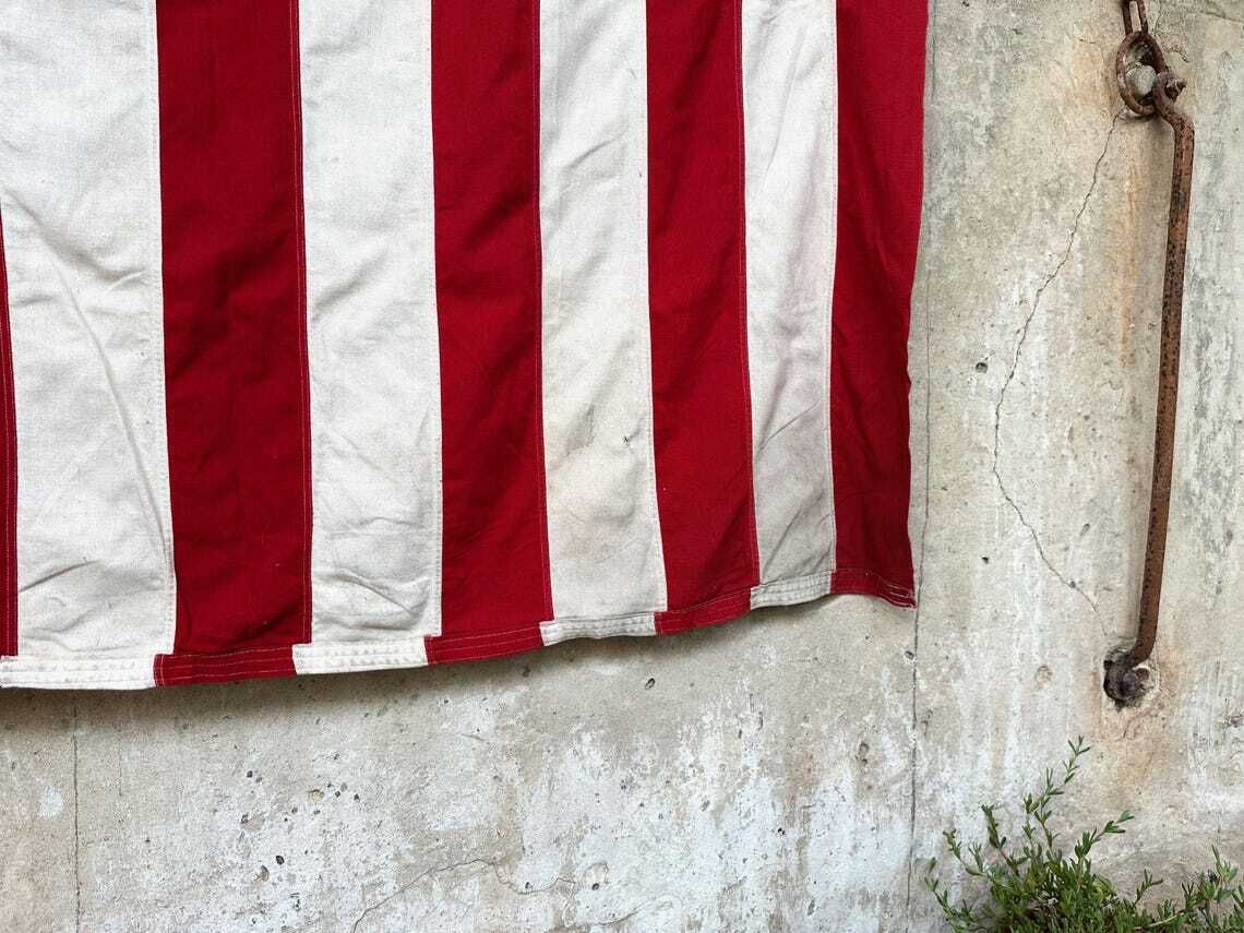 Vintage United States Of America Stars And Stripes USA Flag Very Large photo vinterior