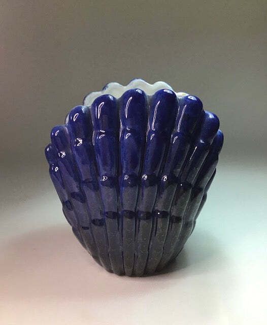 Vase, Upsala Ekeby, Earthenware. Label Marked, Vicke Lindstrand (Sweden, 1940s)