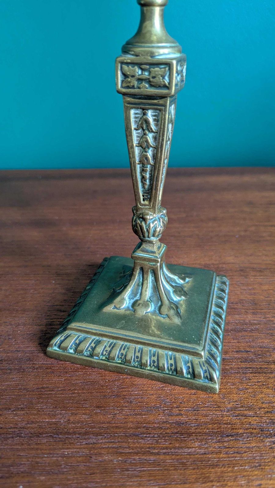 Antique Victorian Brass Candlestick By Charles Winn & Co. – Birmingham, Circa 1880 photo 60.0