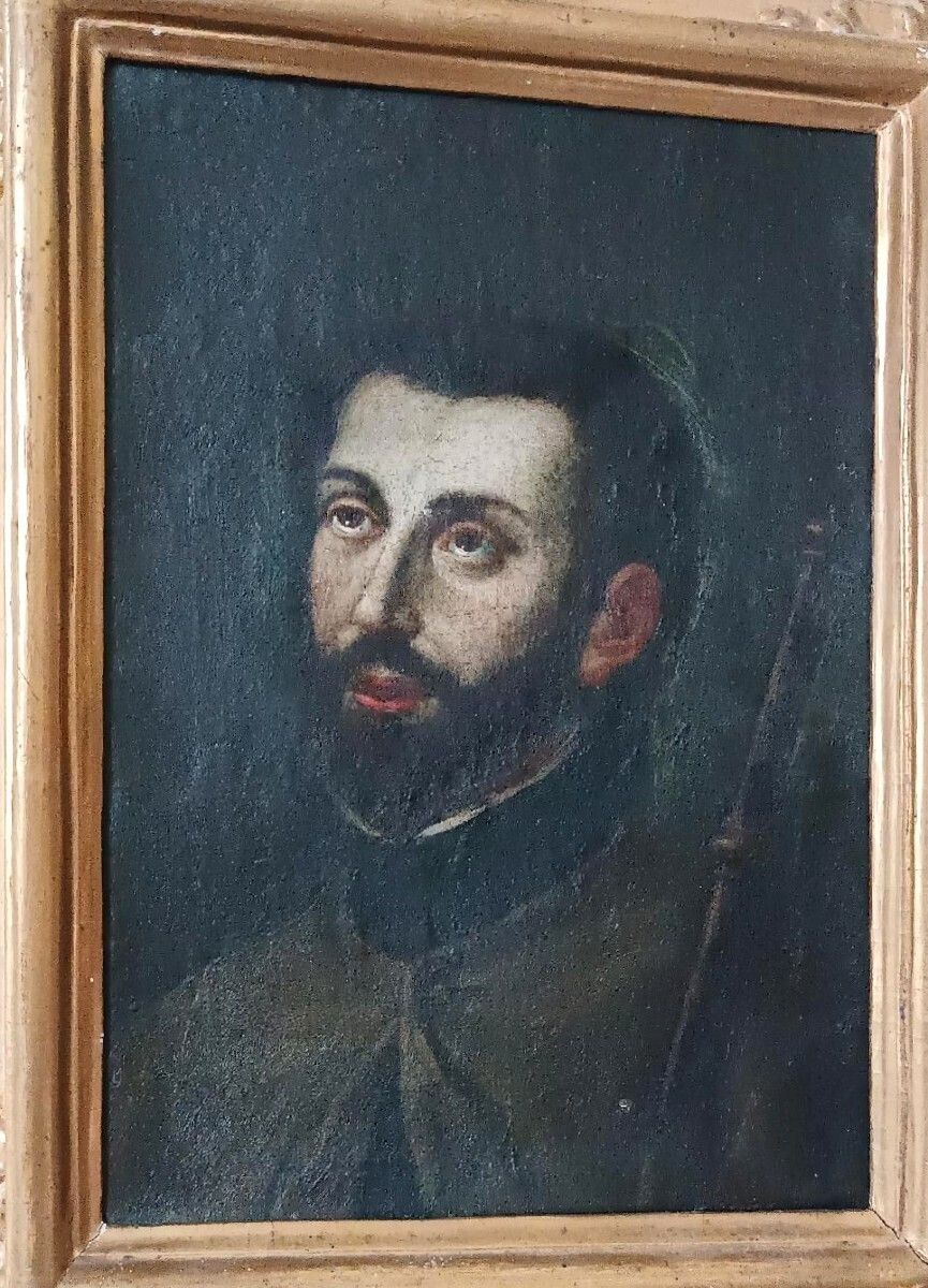 Antique Painting Of Saint Francis Xavier   Italian School, Late 17th Century photo for sale