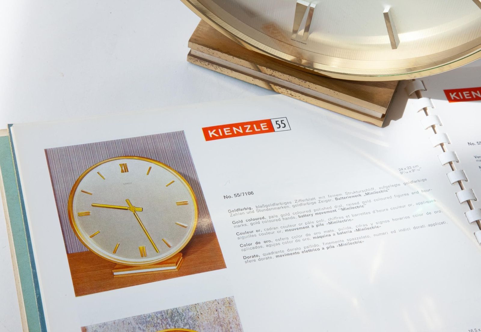 photo buy Stunning Large Kienzle Desk Clock 1960s Mid Century Modernism Bauhaus Table Atomic Germany Elegant Mantel