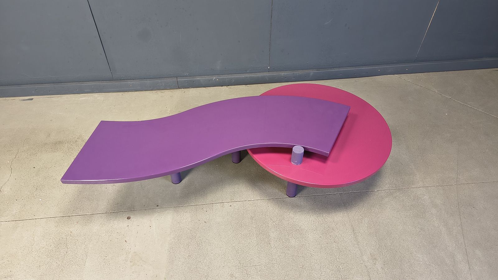 Maurizio Salvato Rotating Burlwood Coffee Table For Saporiti Italia, 1980s photo furniture