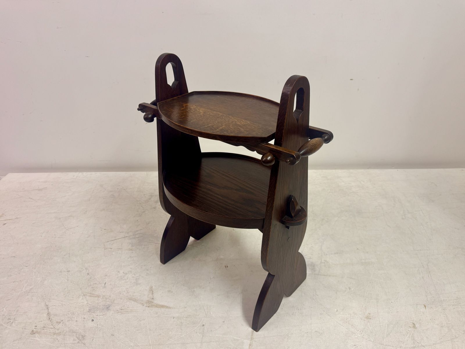 1930s Two Tier Etagere Side Table In The Style Of Charles Dudouyt photo vinterior