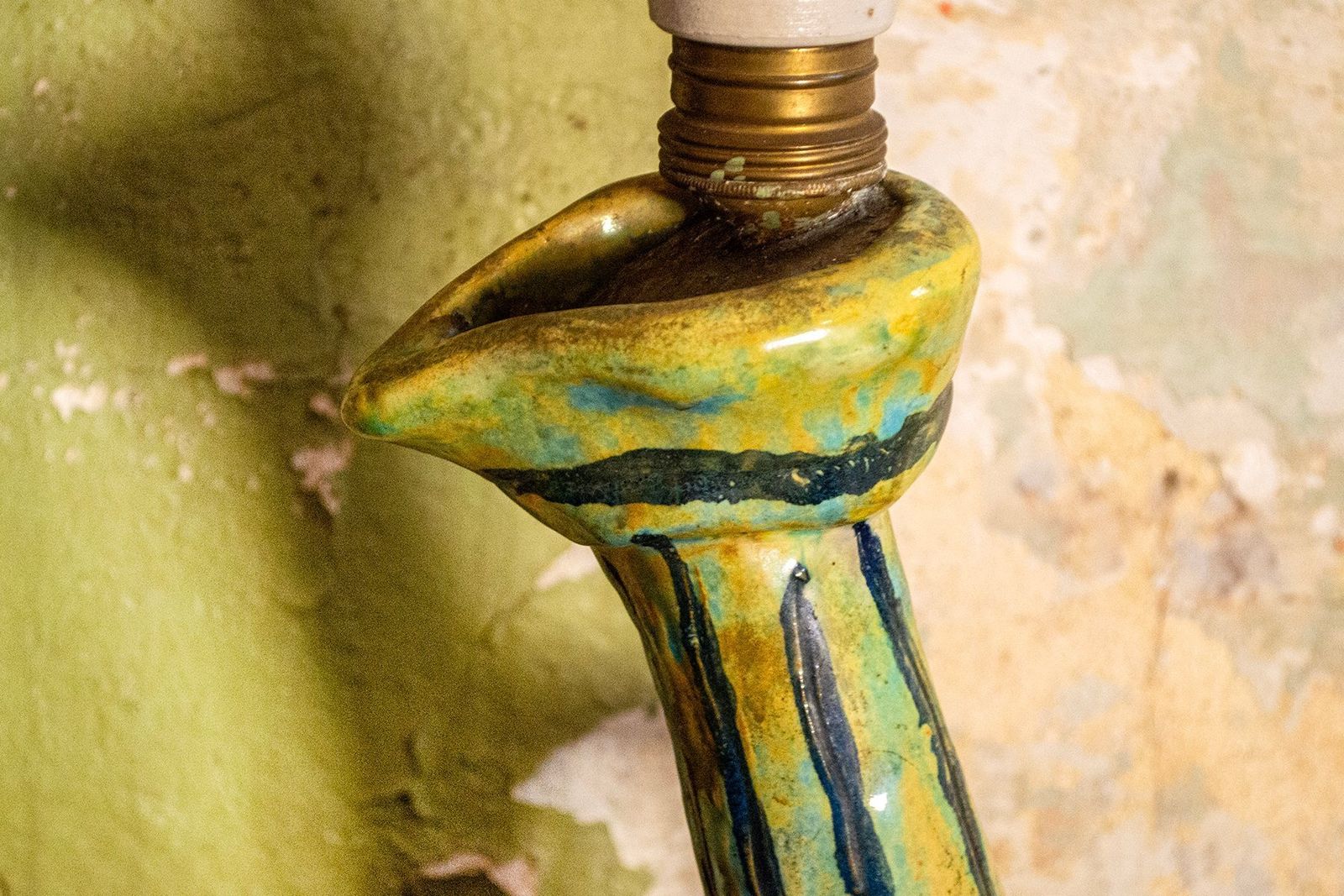 Sculpturele Keramieken Lamp, Italië, Jaren 1960 photo for sale