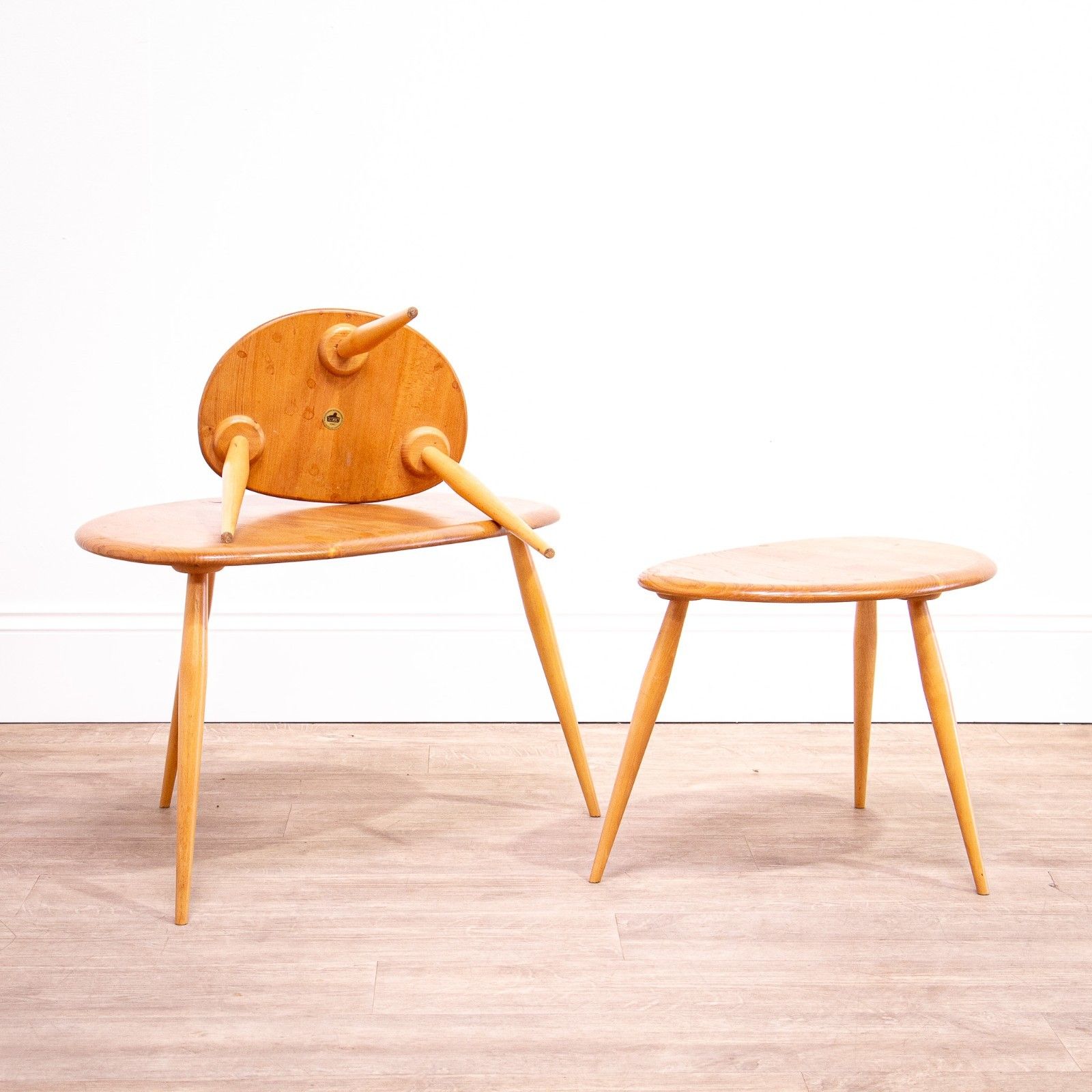 Ercol Pebble Table Nest Model 354 photo Furniture