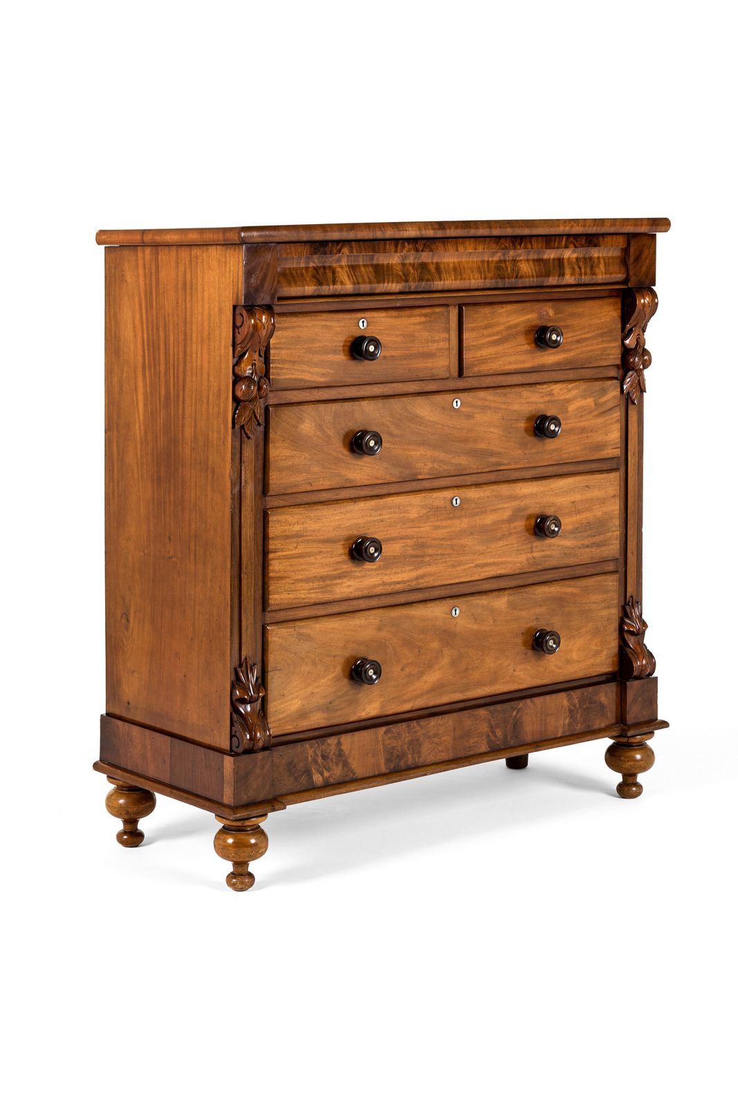 Scottish Flamed Mahogany Chest Of Drawers photo furniture