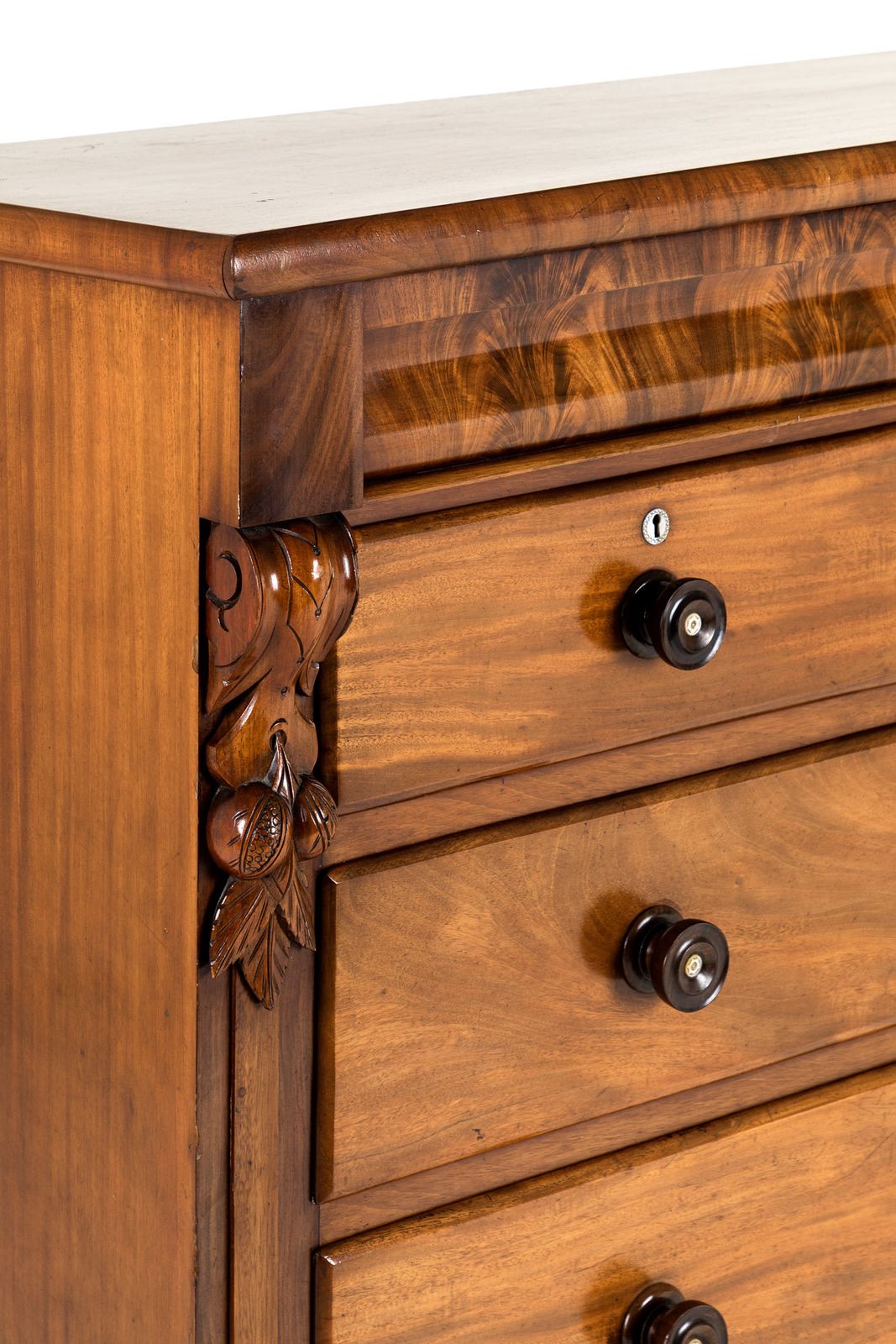 Scottish Flamed Mahogany Chest Of Drawers photo 1471.0