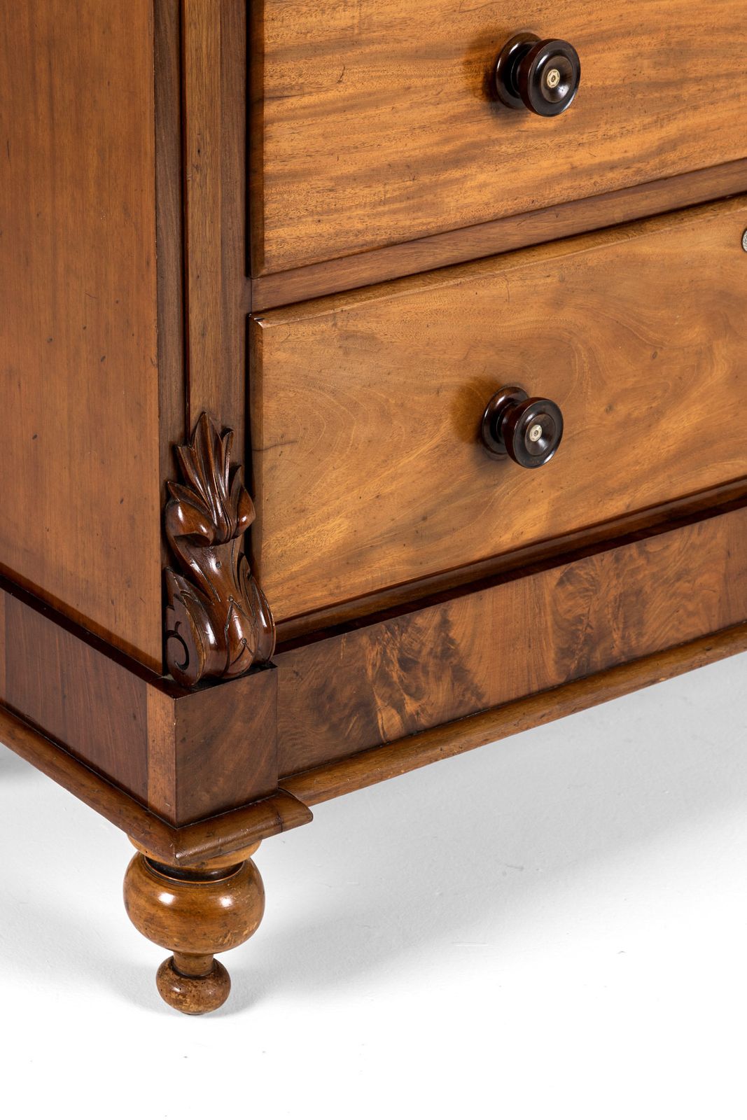 photo for sale Scottish Flamed Mahogany Chest Of Drawers