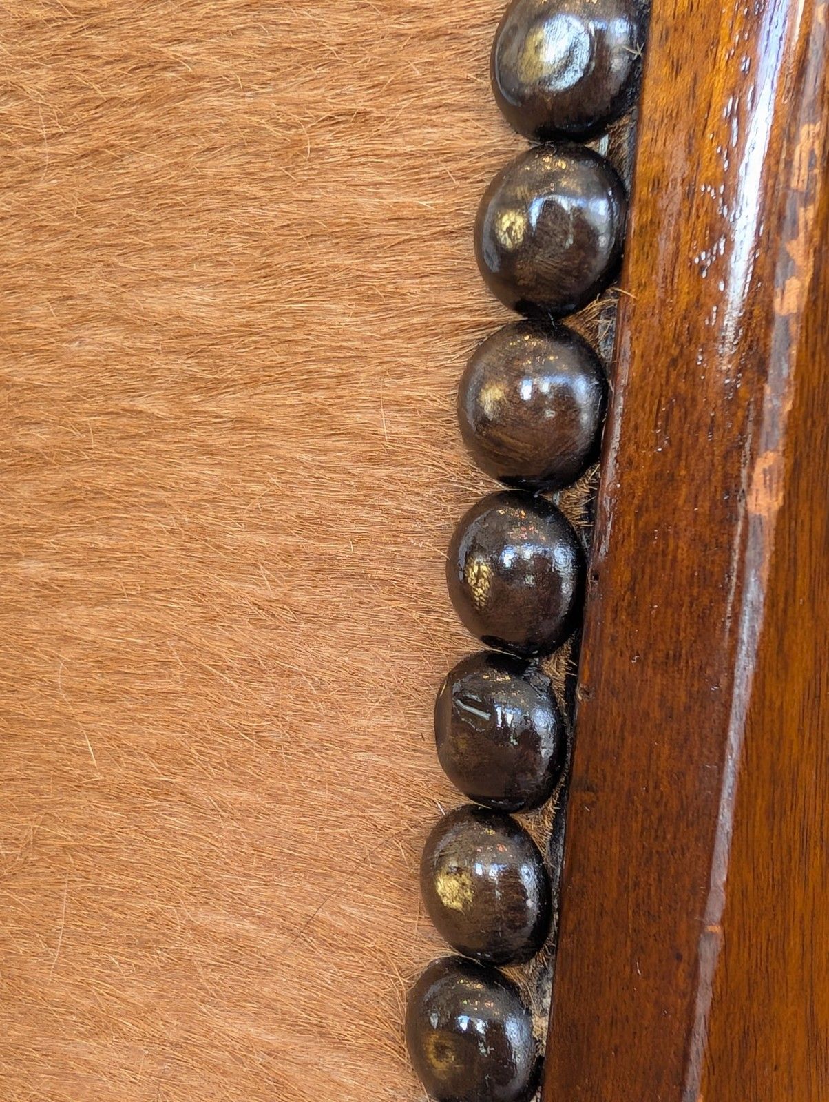 Late 20th Century Hide On Leather  'Sweep Chair" By Theodore Alexander. photo for sale