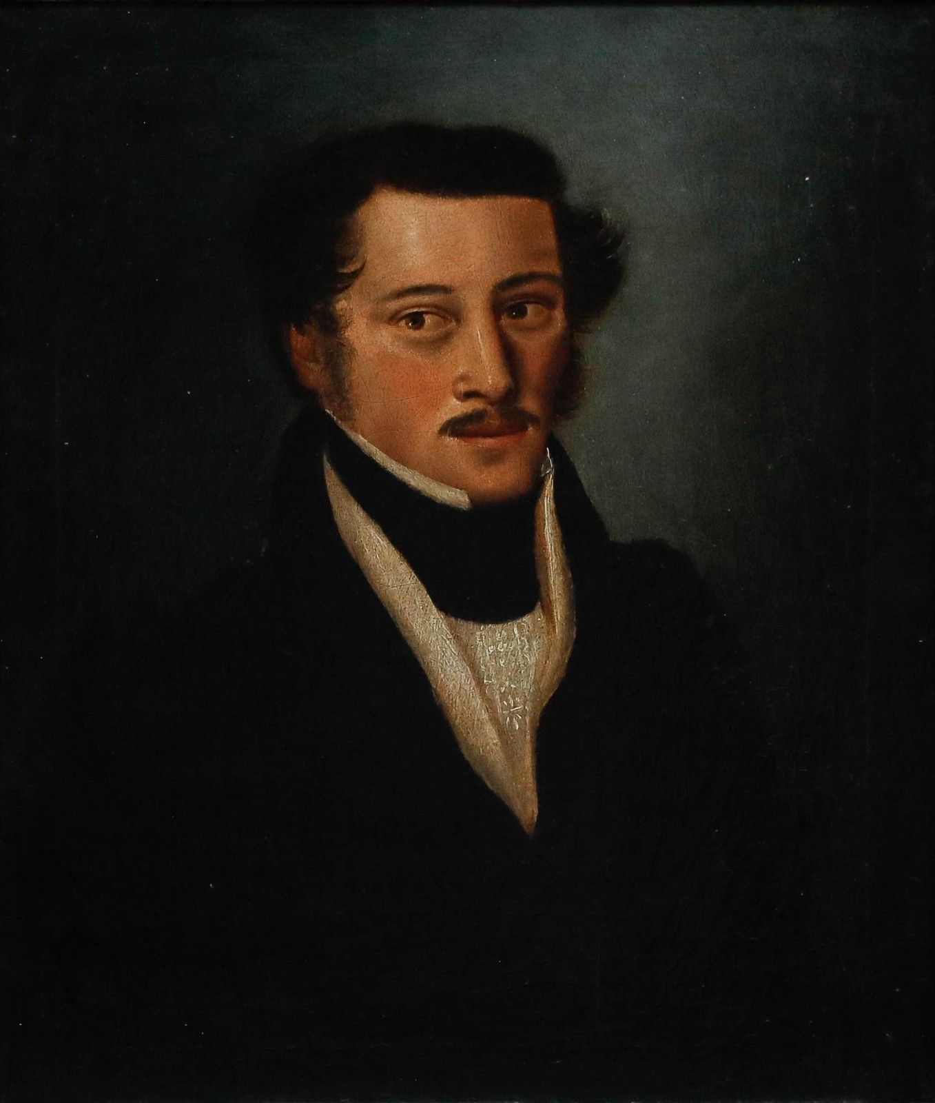 Biedermeier School Early 19th Century Oil Portrait Of A Gentleman photo furniture