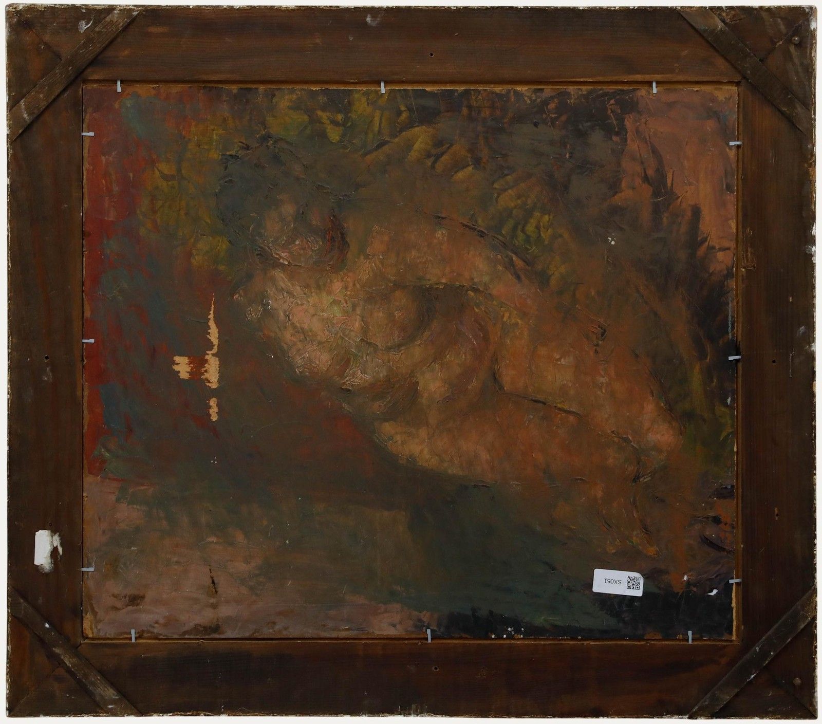 Follower Of Walter Richard Sickert (1860 1942)  Mid 20th Century Oil, Nude Study photo Art