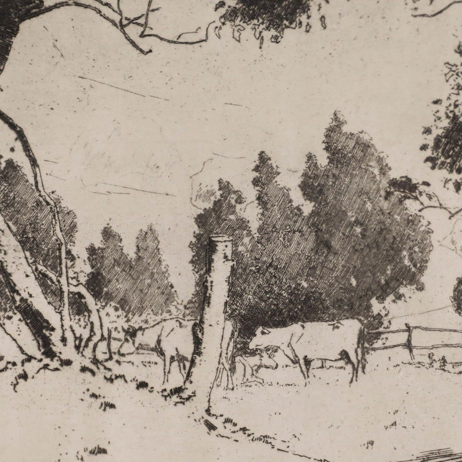 Alfred Hartley (1855 1933) Etching, In Richard Jeffries' Country photo Art