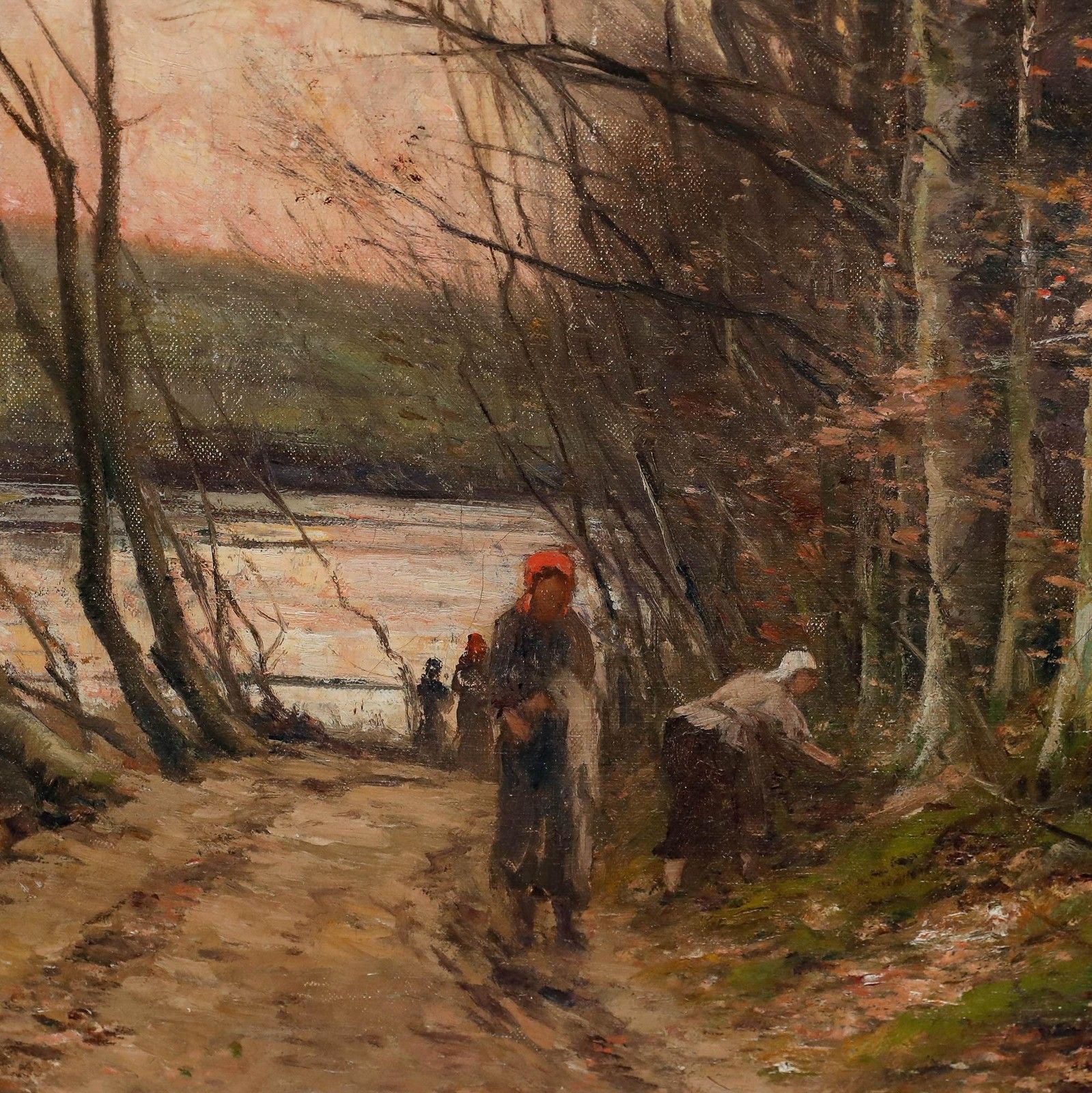 Joseph Charles François (1851 1940) Early 20th Century Oil, Autumn Evening photo vinterior