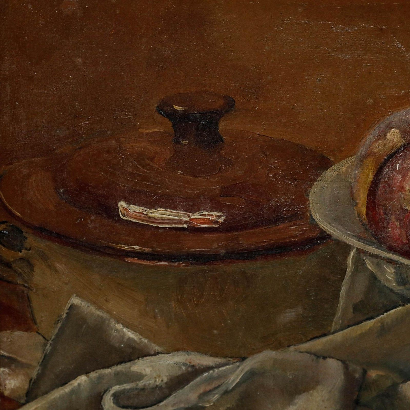 Médard Maertens (1875 1946) Early 20th Century Oil, Still Life With Apples photo 595.0