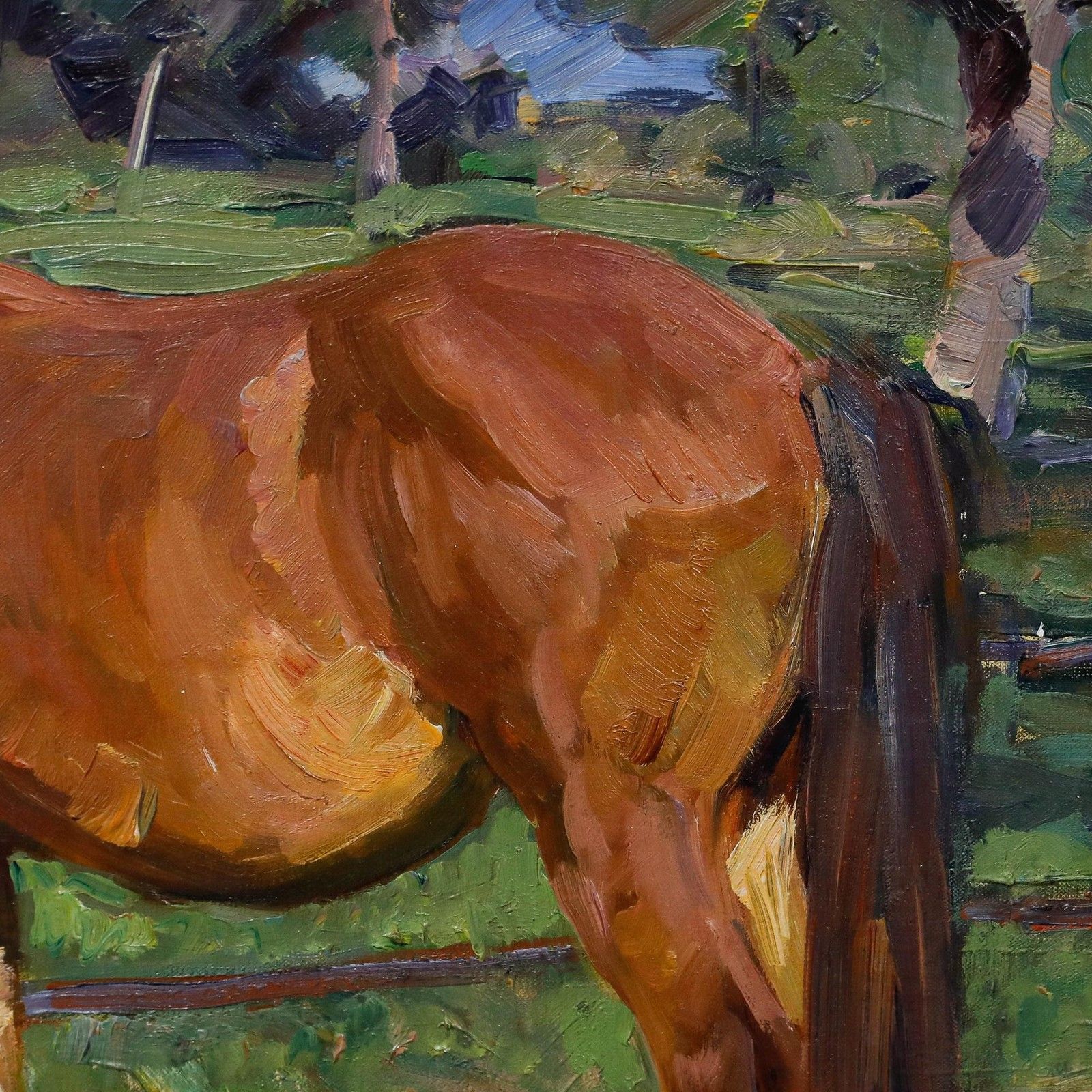 Rudolf Schacht (1900 1974) 20th Century Oil, Horses In The Paddock photo 750.0