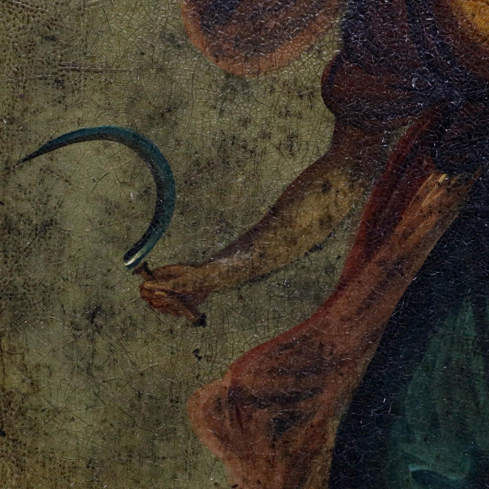 Late 19th Century Oil Sickle And Scarab photo vinterior