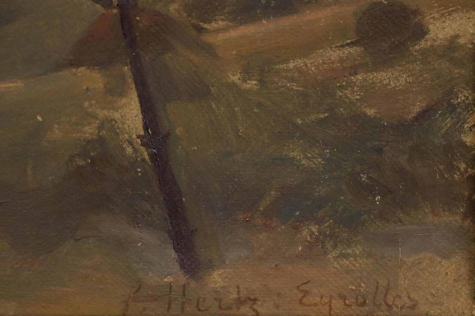 Cecile Hertz Eyrolles (1875 1974) Framed Mid 20th Century Oil, Grey Coastline photo buy