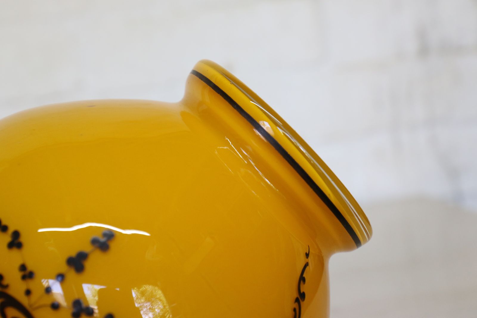 photo for sale An Antique Bohemian Tango Art Glass Vase Kralik Loetz Very Striking Orange & Black