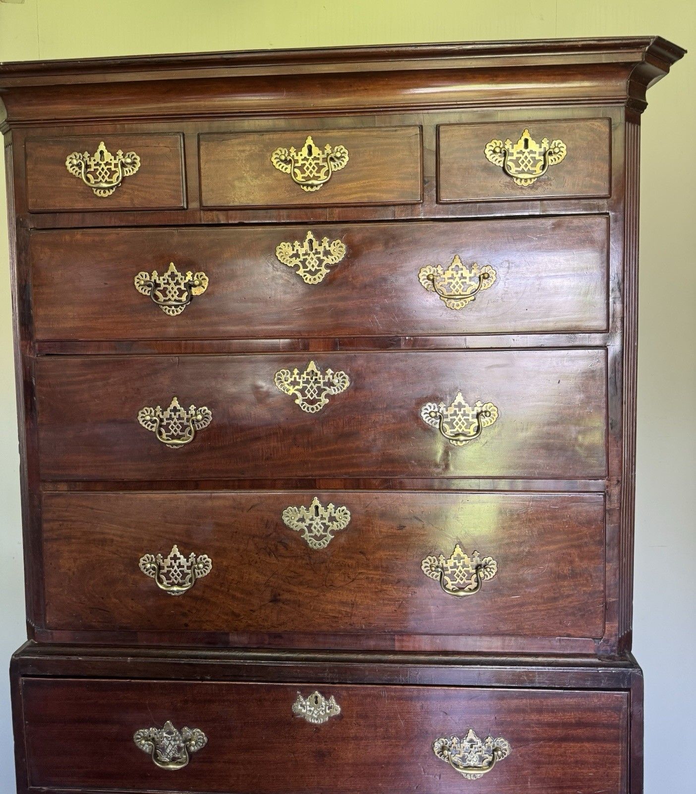 George III Mahogany Chest On Chest Secretaire Tallboy photo buy
