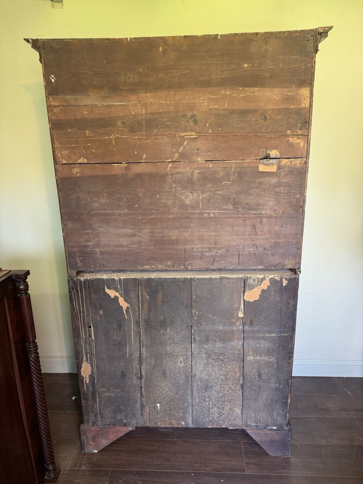 photo vinterior George III Mahogany Chest On Chest Secretaire Tallboy