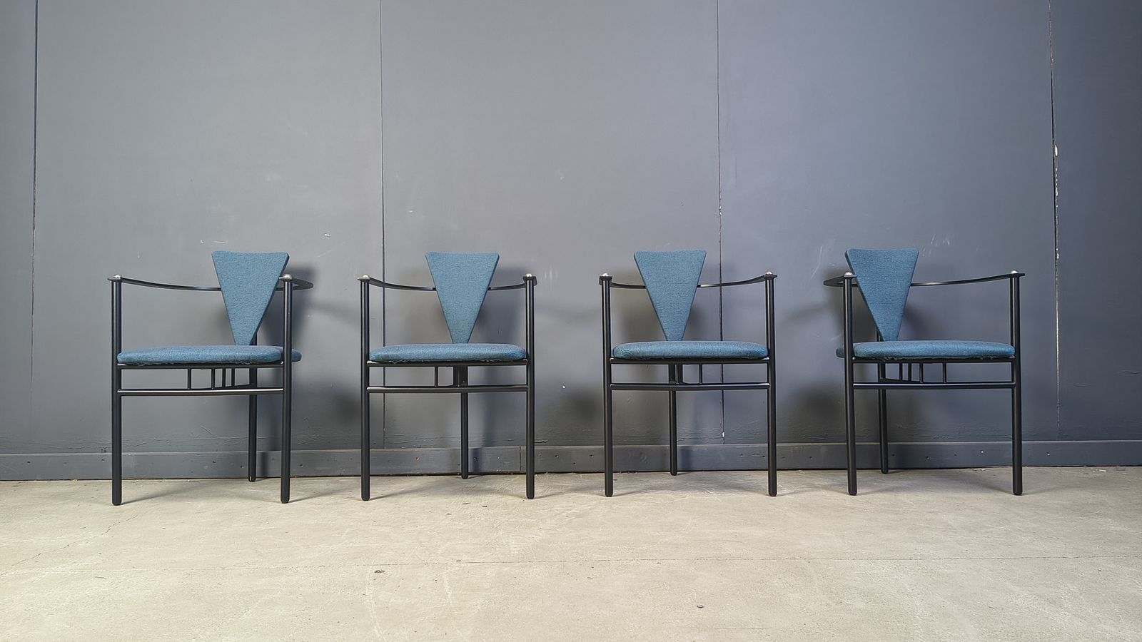 Vintage Dining Chairs By Belgo Chrom, Set Of 4   1980s photo vintage