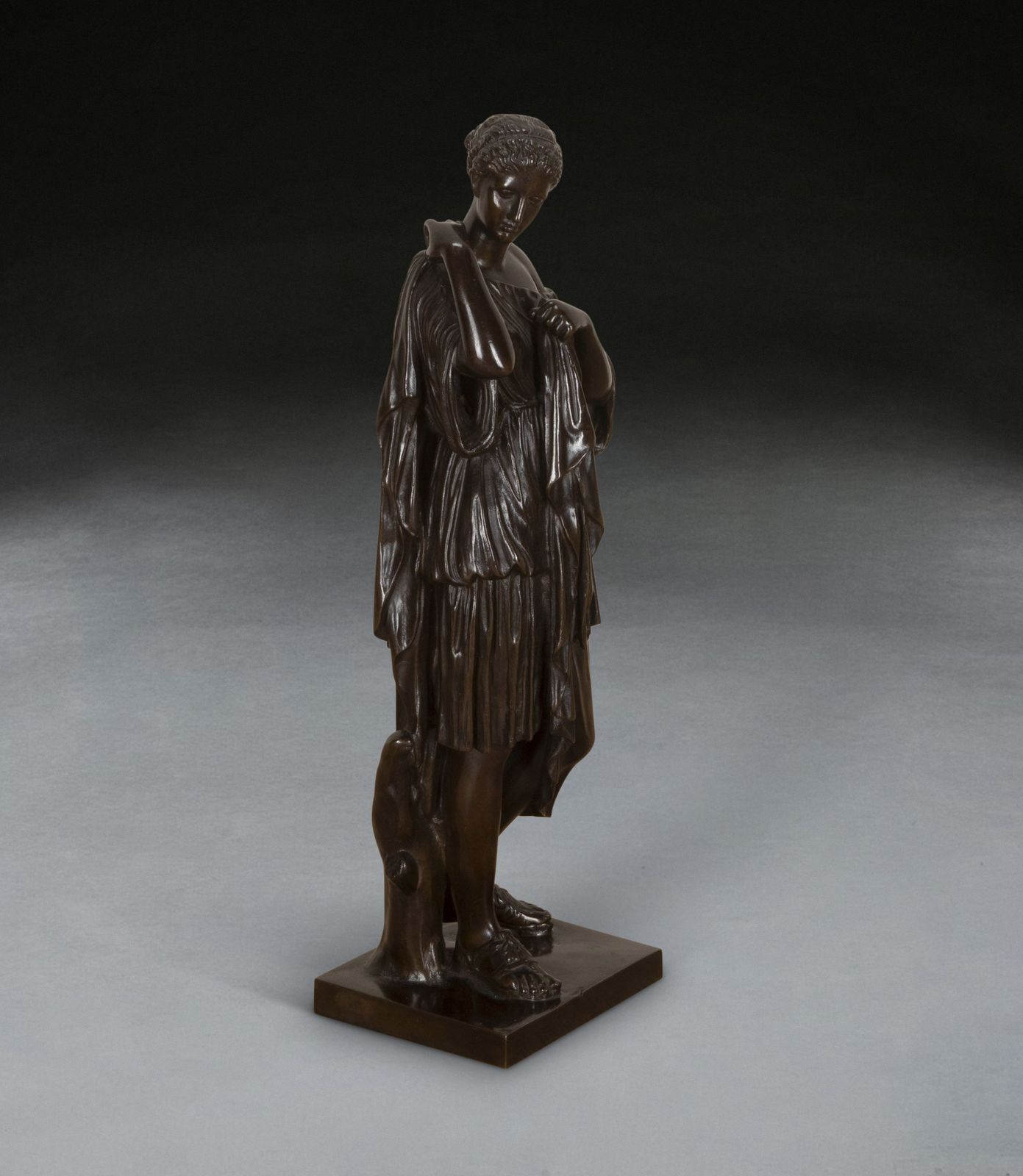 19th Century Grand Tour Bronze Of Diane photo for sale