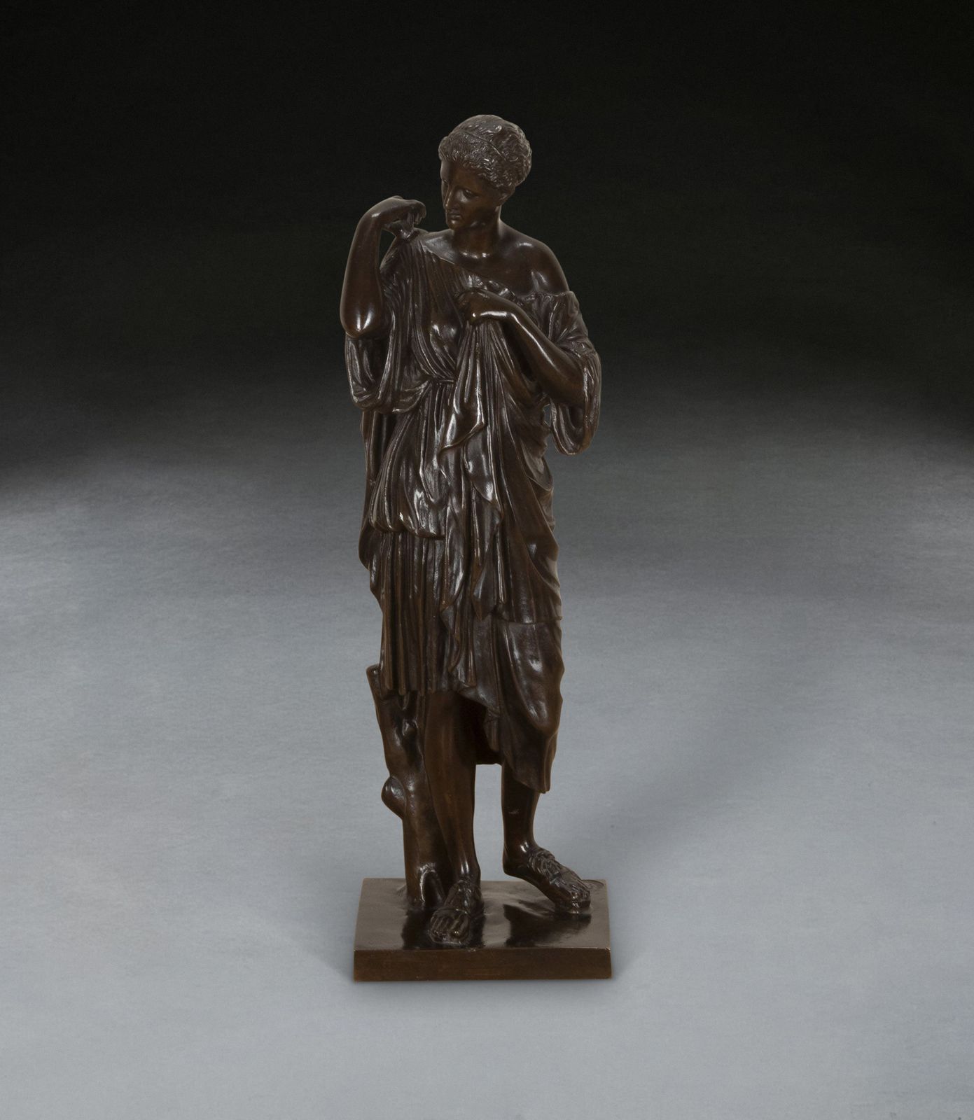 19th Century Grand Tour Bronze Of Diane