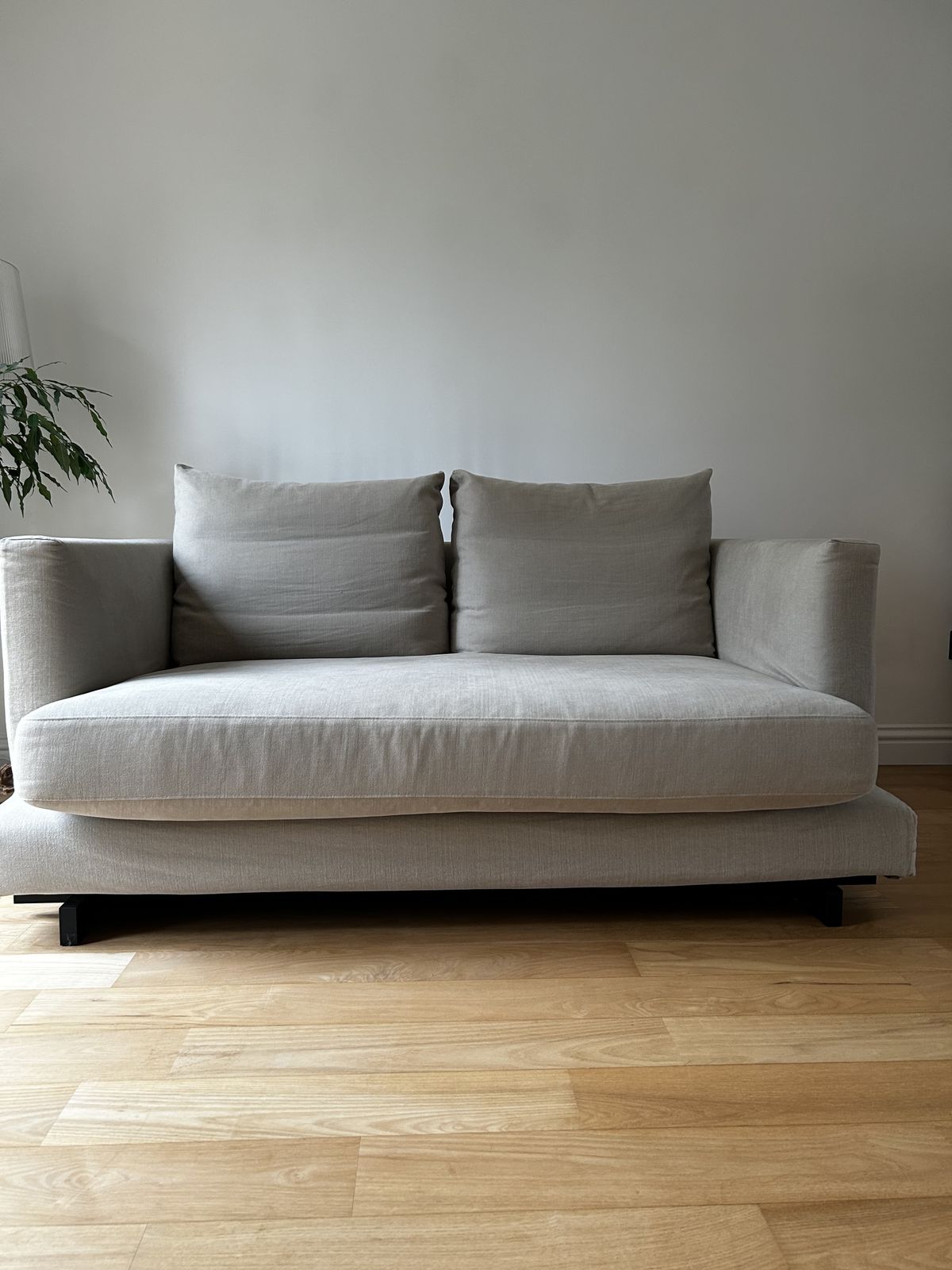 Tc S Harper 2 Seater Sofa   Soft Chenille Fabric On A Elevated Base Of Black Stained Ash Wood   Crafted In The Uk photo Furniture