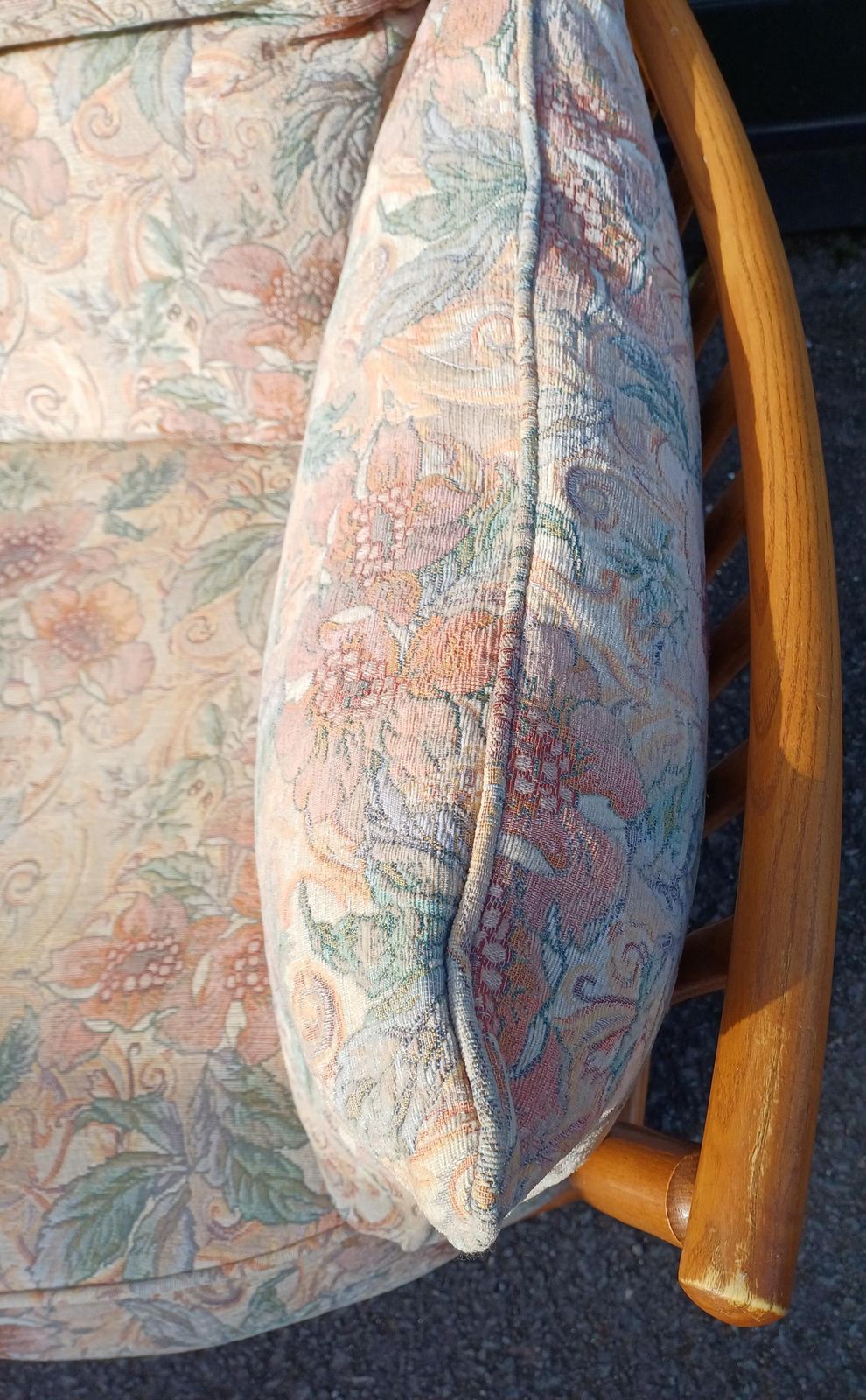 Ercol Renaissance 2 Seat Sofa   Ercol Fabric   Light Finish To Frame   Free Delivery Within 50 Miles, Further Afield "At Cost". photo for sale