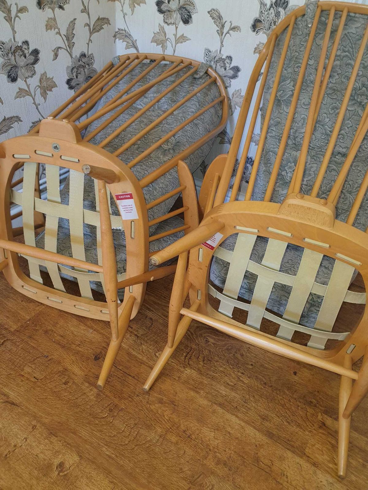 2 Ercol Grandfather Chairs photo Furniture