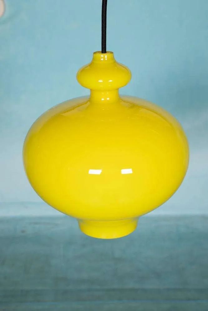 Vintage Glazen Hanglamp Hans Agne Jakobsson. photo for sale